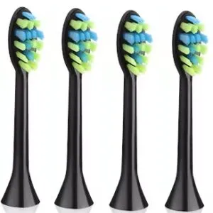 Set 4 capete rezerve pentru periuta de dinti electrica Woya EA311 & EA312 Negru