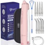 Irigator Bucal Woya WH100, 6 Moduri, 8 Capete, Rezervor 200 ml, Roz
